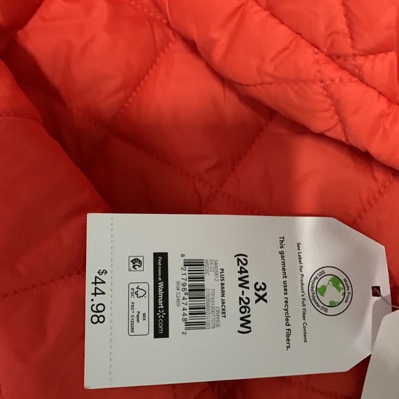 Woman’s 3X (24-26W) Barn Jacket. NWT only $14 - Picture 9 of 9